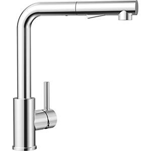 CECIPA Rubinetto Lavello Cucina, Rubinetto cucina con Doccetta Estraibile, Miscelatore Cucina con 2 Tipi di Getti, Rubinetti cucina Monocomando in Acciaio Inox, Girevole 360°, Cromo