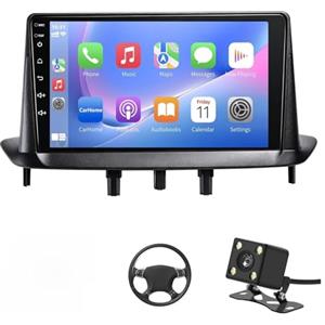 LSLYA Autoradio 2 DIN per Renault Megane 3 2008-2014. Wireless Carplay&Android Auto 9 Touchscreen