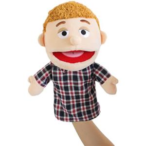Generico GENERIC Burattini A Mano Per Bambini, Marionette In Peluche Di Famiglia (Nonno, Nonna, Padre, Madre, Figli) - Giocattolo Educativo In Tessuto Felpato Per Giochi Di Ruolo E Teatro