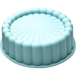 Generico Stampo per Torta Tondo in Silicone 19.5cm, Stampo per Torta Rotondo A Forma di Girasole, Tortiera Stampo Charlotte Rotondo Antiaderente per Cottura del Pane Sformato di Brownie