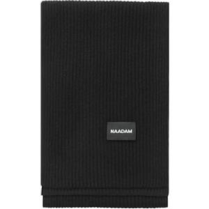 NAADAM Sciarpa unisex in cashmere a coste, nero, taglia unica
