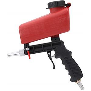 Akozon Pistola per sabbiatura pneumatica, sabbiatrice a mano piccola, sabbiatrice, utensili elettrici pneumatici, fascio di macchina professionale, 90 PSI