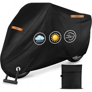 DEPAR Telo coprimoto impermeabile, antivento e invernale, realizzato in tessuto Oxford 210D, adatto per molti modelli di moto, dimensioni 245 x 105 x 125 cm.