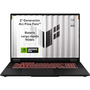 ASUS TUF Gaming A18 FA808UP-S8113 18 WUXGA 144Hz Laptop da gioco (AMD Ryzen 7 260, RAM 16 GB, SSD da 1TB, NVIDIA RTX 5070 8GB, No System Operativo), Jager Grey - Tastiera QWERTY