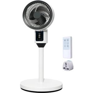 TQEBWUS Ventilatore A Piantana Oscillante telecomando, timer, 3 velocità e altezza