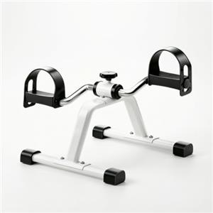 LOVIVER Pedaliera Riabilitazione Braccia Gambe Mini Cyclette Bicicletta Stazionaria Esercitatore Sotto Scrivania con Resistenza Regolabile a Rotazione Fluida E Struttura in Acciaio Adatta