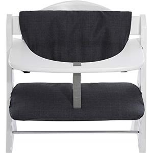 hauck Cuscino per Seggiolone in Legno, Highchair Pad Deluxe Dark Grey