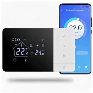 LM company Termostato Digitale WiFi Programmabile con Smartphone: Controllo Vocale Alexa per un Comfort Intelligente e Personalizzato