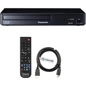 DYNASTAR Lettore Blu-ray senza regioni, compatibile con lettori Blu-ray Panasonic DMPBD e DVD, senza regioni, senza zone, bundle con HDMI da 1,8 m