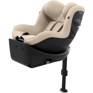 CYBEX Gold Sirona Gi i-Size Plus Seggiolino auto, Almond Beige | Base inclusa, da 3 mesi a 4 anni, max 20 kg, 61-105 cm, traspirabilità ottimale, funzione di rotazione a 360 gradi