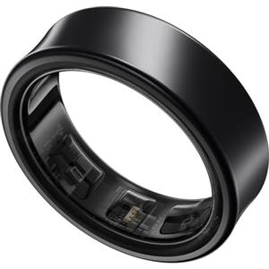 Samsung Galaxy Ring Anello monitoraggio benessere con Galaxy AI, Misura 7, sonno/freq. cardiaca/stress, telaio in titanio, IP68, custodia ricarica, no abbonamento Titanium Black [Versione Italiana]