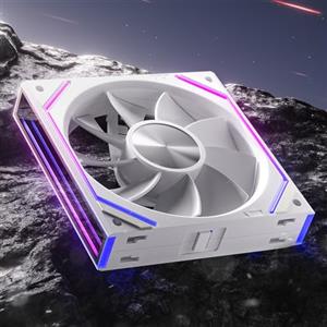 AsiaHorse DAWN RGB ventola per PC da 120 mm Reverse per case, ventola per PC ARGB Daisy Chain [Infinity Mirror] [HDB] 71 CFM/1850 RPM/2.6MMH2O 4 pin PWM & 5V 3Pin ARGB per Asus Aura ASRock GIGABYTE