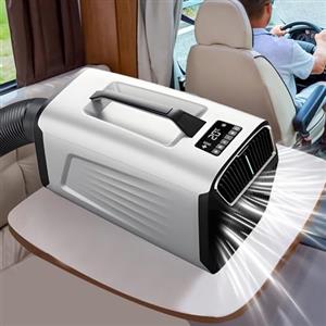 dosiwlatever Condizionatore d'Aria da 5200 BTU con Telecomando, Raffreddamento, Ventola, deumidificazione e Funzione Sleep 4 in 1, 3 velocità, Pannello Touch, Fino a 10㎡/150m³/h