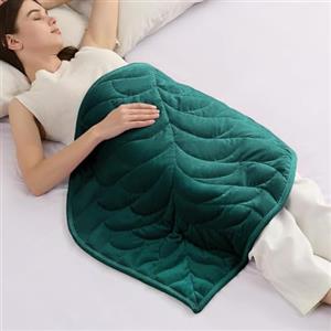 Sivio Piccola Coperta Ponderata 2.3 kg 58x74 cm, Velluto Cristallo di Lusso, Relax per Divano/Ufficio, Lavabile | Verde Scuro