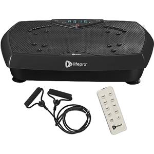 LifePro HexaPlate - Pedana Vibrante 120 Velocità, 9 Programmi, 150kg, Nera