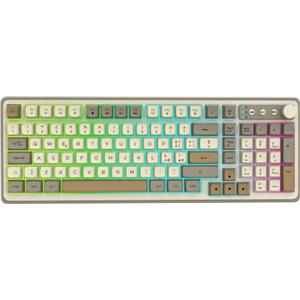 WESDAR Tastiera gaming/ufficio RGB 103 pulsanti,inclusi i pulsanti multimediali retroilluminazione RGB brillante,controllo del volume tramite manopola,Layout QWERTY ltaliano