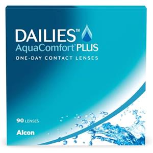 Dailies AquaComfort Plus lenti a contatto giornaliere | 90 pz | -06.50 dpt | Lenti a contatto morbide. Una sensazione di freschezza e comfort ad ogni battito di ciglia. CB 8.7 mm e DIA 14.0 mm