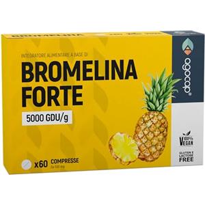 Agocap Bromelina 5000 GDU/g con Tarassaco - Integratore Alimentare con Bromelina da Ananas ad Alta Titolazione - 60 Compresse - Made in Italy - Agocap