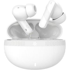Celly - Auricolari True Wireless con Cancellazione Attiva Rumore (ANC), Microfono HD e Custodia di Ricarica, Colore Bianco