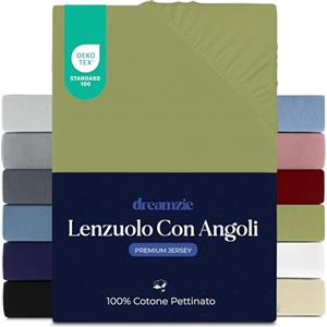 Dreamzie - Lenzuolo Con Angoli - Matrimoniale King 180x200cm - 100% Cotone