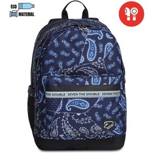 Seven Zaino Scuola CON EARPHONES WIRELESS Seven® The Double PRO XXL