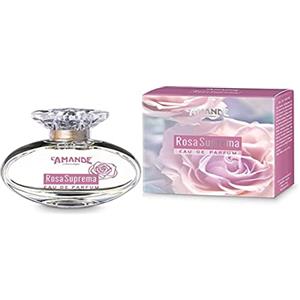 L'AMANDE - Profumo Donna Fresco e Delicato con Note di Camomilla e Bergamotto, Profumo Donna Rosa Suprema 50 ml
