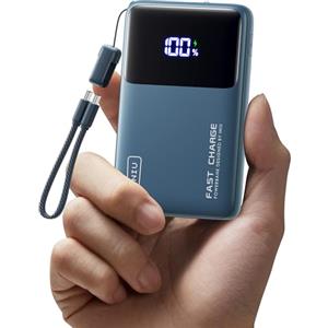 INIU Power Bank, 22,5W 10000mAh Ultra Sottile & Leggero Ricarica Rapida Powerbank, Caricatore Portatile Lunga Durata per iPhone 16 15 14 13 12 Samsung S24 S23 S22 Xiaomi Huawei iPad Pro, Blu