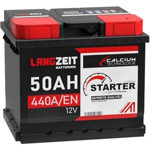LANGZEIT Batterien LANGZEIT batteria auto 50Ah 12V avviamento sostituito 44Ah 45Ah 46Ah 47Ah