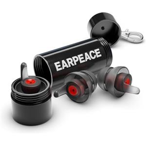 EarPeace Tappi Orecchie Moto Originali per la Riduzione del Rumore - Tappi cera Orecchie - Riutilizzabili, Protezione Dell'udito ad per Moto - Tappi Orecchie Lavoro - Riduzione del Rumore a 26 db