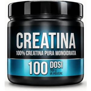 HerbAmour Creatina Monoidrato Pura in Polvere 300 g 100 Dosi con Dosatore
