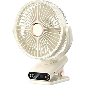 carotoe Ventilatore ricaricabile a clip da scrivania con impostazione a 5 velocità 2000 mAh batteria ricaricabile USB ventilatore per auto campeggio passeggini Clip on per campeggio Grow tenda