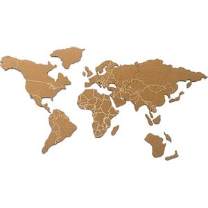 EXCEART Mappamondo da Parete Segna Viaggi in Sughero, Bacheca Messaggi Adesiva, Facile da Installare, per Aula e Decorazione Muro, Set 1