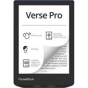 PocketBook Lettore eBook PocketBook Verse Pro lettore e-book Touch screen 16 GB Wi-Fi Nero, Blu [PB634-A-WW]
