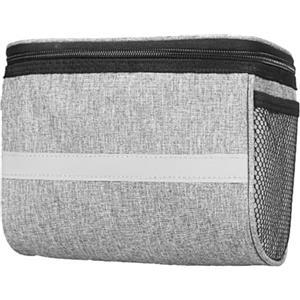 NUEAYMS Borse da manubrio per bici di grande capacità con strisce riflettenti Biciclette isolate tasche frontali per riporre accessori per biciclette Borsa per telefono per biciclette Borsa per