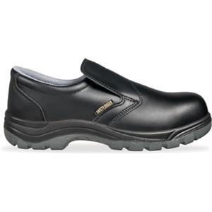 SAFETY JOGGER X0600 Scarpe Antinfortunistiche S3 Uomo e Donna Nero | Scarpe da lavoro in cuoio traspirante senza lacci - Punta acciaio, antiperforazione e antiscivolo - Ideali per cantiere