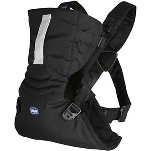 Chicco Easyfit Marsupio Neonati Ergonomico Per Bebè E Bambini Dalla Nascita A 9 Kg, Porta Bebè Semplice E Intuitivo Da Indossare, Fronte Mamma E Fronte Strada, Nero, 1 Unità, Confezione da 1