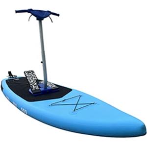 Generic Bici acquatica gonfiabile, tavola da surf a pedale per una persona singola, tavola da stand-up paddle per crociere panoramiche in acqua, portatile e divertente per avventure all'aria aperta