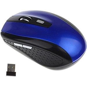 Gemini_mall Gemini _ Mall® mouse senza fili, 2.4 G Wireless USB mouse ottico per PC laptop notebook computer cordless mouse con Nano ricevitore, 6 pulsanti, per Windows Mac Linux vista MacBook Pro Apple iMac blu