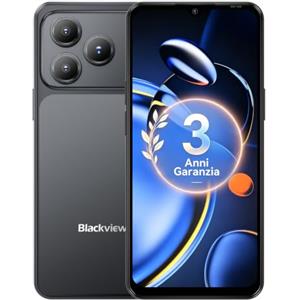 Blackview Smartphone Offerta Android 16, 32MP+13MP 6.56", 16GB+64GB/2TB TF Cellulari, Telefono Cellulare Offerta Dual 4G, 5000mAh/3.5mm/IP54/FM/WiFi/Face ID/3 Slot Per Carte,3 Anni Garanzia