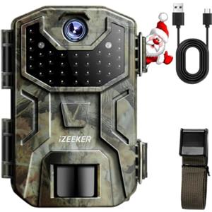 iZEEKER Fototrappola 2K 36MP HD con LED a Infrarossi Invisibili 940nm