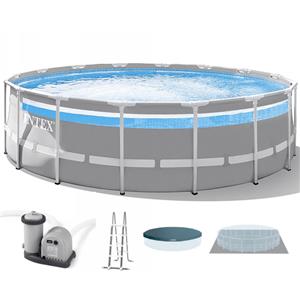 Intex Prisma Frame Clearview 26730NP - Ø488x122 cm - Piscina Rotonda