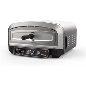 Necchi Pizza Genio - Forno Elettrico per Pizza Digitale, Temperatura fino a 450°C, 7 Programmi Preimpostati, Pietra Refrattaria Inclusa, Resistenze Regolabili Separatamente