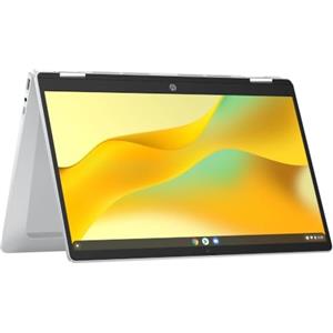 HP Chromebook x360 14b-cd0000slx, Convertibile, Intel Processor N100, 4 GB RAM, 128 GB, Grafica integrata, Display 14 Touch 250 nits, Notebook, ChromeOS, Laptop, Portatile, Argento