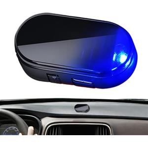 Générique Auto Allarme - Allarme Falso Auto | Luce di Sicurezza Interna di Avviso, Ricarica Solare Con Porta USB, Lampada Di Sicurezza Lampeggiante, Faro LED Antifurto, Garage De Cara