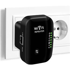 Flintronic Recente WLAN Ripetitore WiFi Extender, Ripetitore WiFi Potente, Amplificatore Internet con Porta Ethernet, Configurazione Rapida, Spina UE