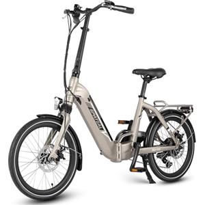 SPATIAL 20 Pollici Bici Elettrica Pieghevole, 50NM 250W Motore, 36V 10.4AH Batteria Fino a 80 km di Gamma, Adatto per il Pendolarismo, Viaggi Uomini Donne Bicicletta Elettrica