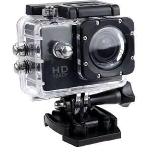 Gettimore Fotocamera sportiva ABS 4K con obiettivo grandangolare 170° (nero)