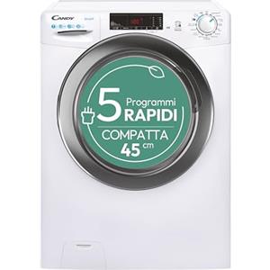 Candy Smart Lavatrice 7 Kg, 1200 Giri, Classe C, Bianco