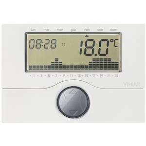 Vimar Spa Cronotermostato a Batterie da Parete Bianco Vimar 01910