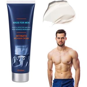 TECJIL Crema Depilatoria Uomo,Per Inguine, Scroto e Glutei,Aree Private,Extra delicata, Ha Effetti Idratanti,100 ml